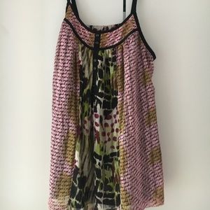 Colorful thin adjustable strap top